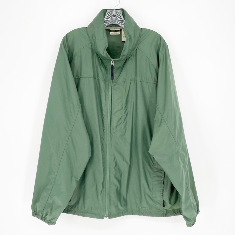 L.L. Bean Green Nylon Lightweight Jacket Size XXL